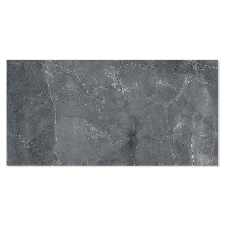 Marmor Klinker Marbella Mörkgrå Blank 60x120 cm-1